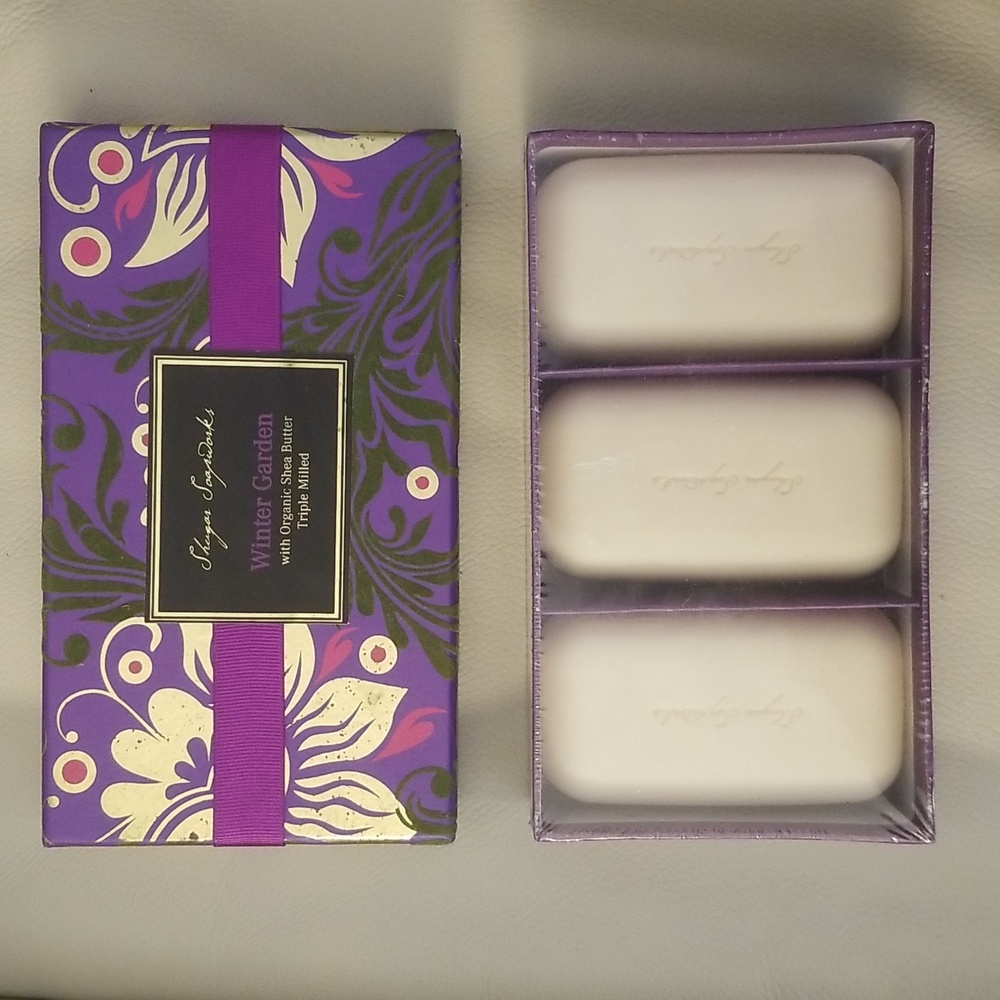 Shugar Soapworks: Winter Garden Soap in Keepsake Box - unopened